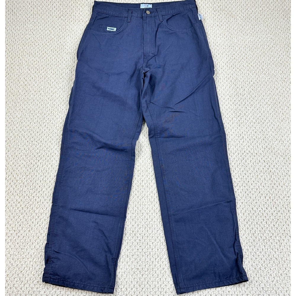 Tyndale FR Pants Mens 33x32 Navy FRMC Summerweight Canvas Flame Resistant NEW